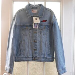 Take Pride "New York" Button up Blue Denim Jean Jacket